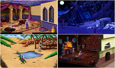 In-game Screenshots of Quest for Glory II Remake.