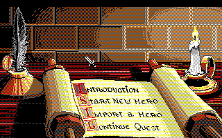 The Original QFG2 Title Screen
